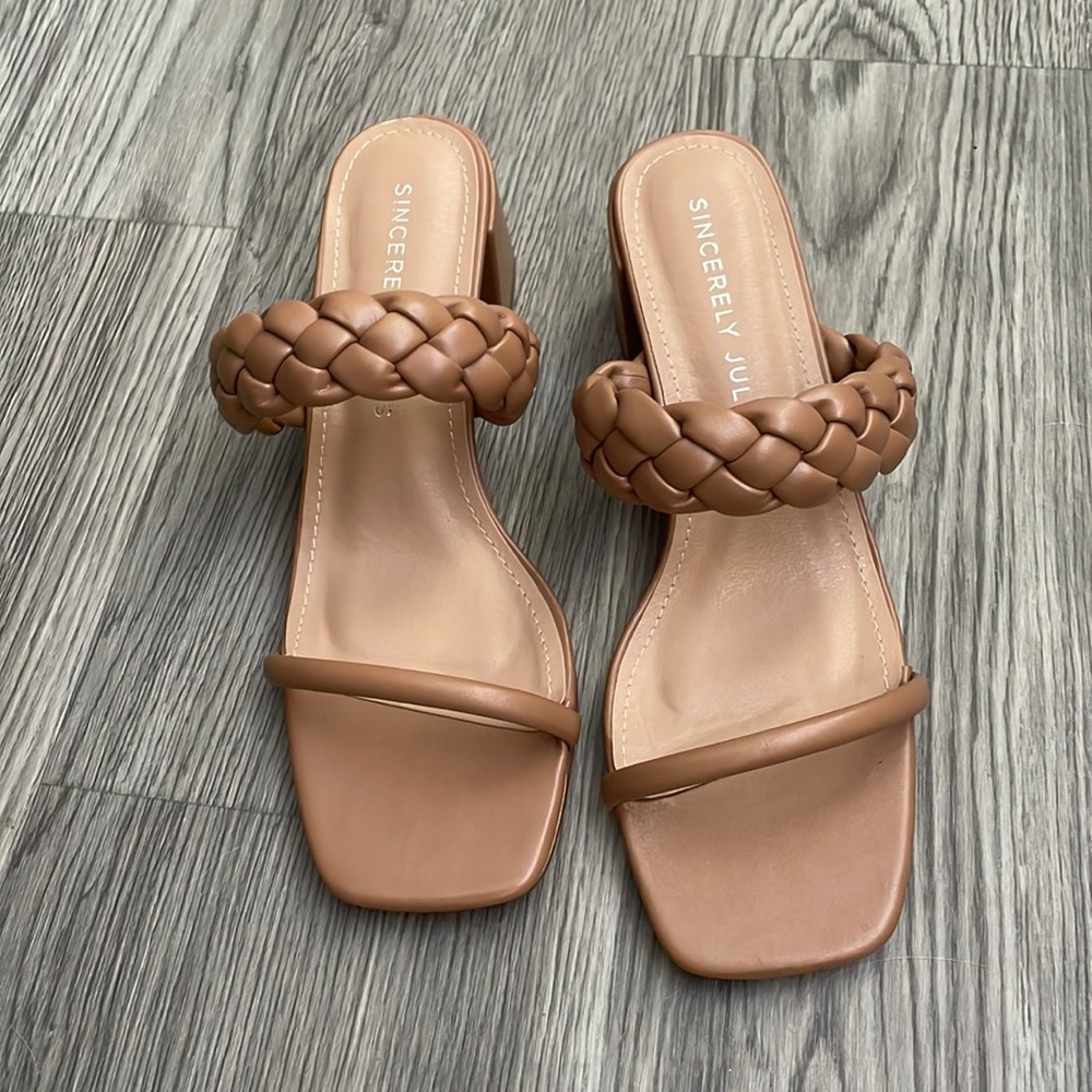 Cute simple brown heels
